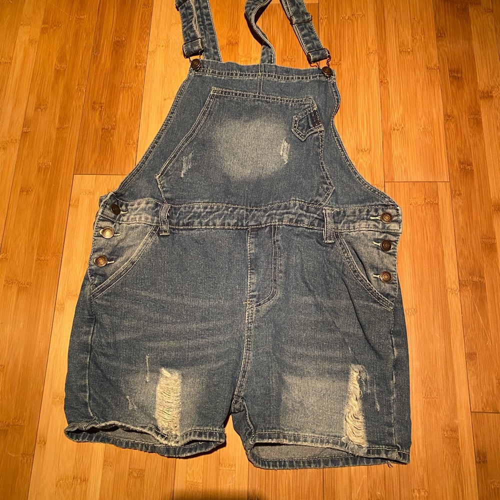 Sexy Mama Maternity Overall Shorts